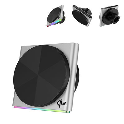 Αγορά QI2 Ultra-Thin Design Pickup Lamp, Metal, Super Strong Magnetic Suction, Wireless Car Mounted 9-Color RGB Light Effect Projection Ambient Lamp, λειτουργία με ένα χέρι, περιστροφή 360 μοιρών, γρήγορη φόρτιση online manufacture