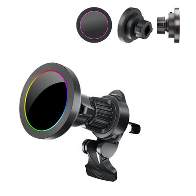 Αγορά Ρυθμιζόμενο φως RGB 15w Ασύρματο φορτιστή για κάλυμμα τηλεφώνου αυτοκινήτου με υφή κράματος αλουμινίου online manufacture
