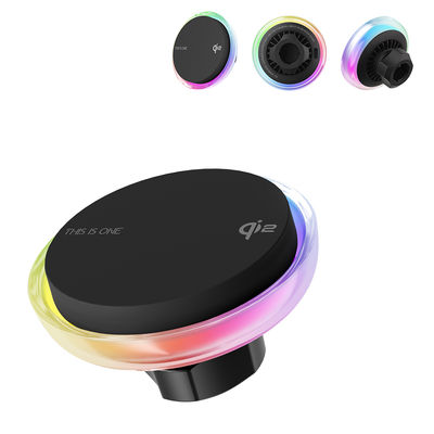 Αγορά QI2 Touch To Switch Φωτεινό χρώμα Ασύρματος σταθμός φόρτισης Προσαρμόσιμος μοναδικός παγωμένος φακός φόρτιση online manufacture