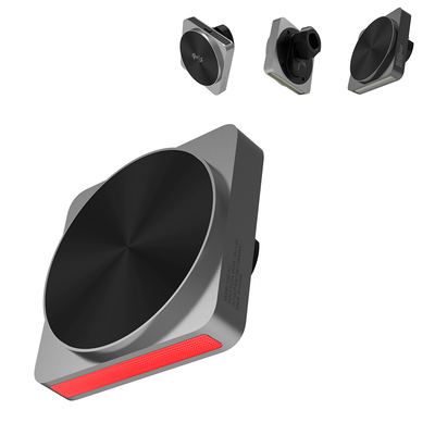 Q2 Wireless Charger All-Metal Design 15w Fast Charging Car Magnetic Wireless Charger Ambient Light Projection