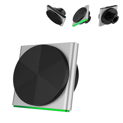 Ασύρματη Γρήγορη Φόρτιση Για iPhone 15 Pro Max Μαγνητική Βάση Αυτοκινήτου 9-Χρωμάτων Εφέ Φωτισμού RGB Μαύρη Τεχνολογία Λήψης Ήχου